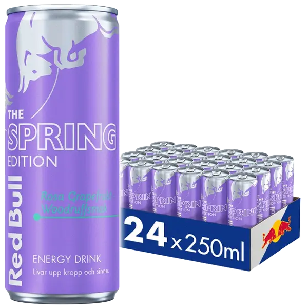 Red Bull Spring Edition â Rosa Grapefrukt 250ml 24-pack